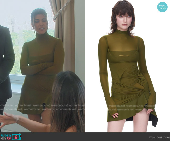 WornOnTV: Kylie's green coat and mini dress on Keeping Up with the  Kardashians, Kylie Jenner