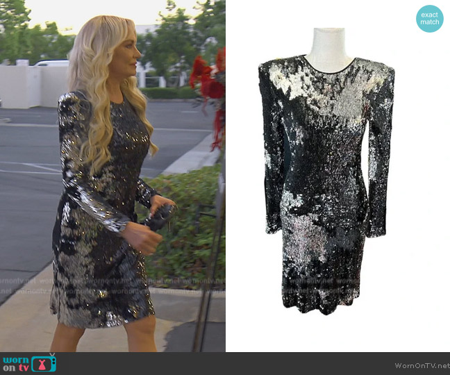 Naeem Khan Sequin Dress worn by Taylor Armstrong on The Real Housewives of Orange County