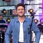 Niall Horan’s blue pleated jacket and pants on Today