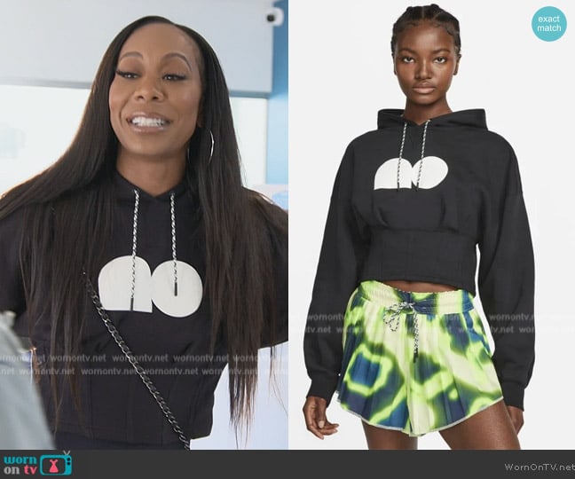 Nike Naomi Osaka Corset Hoodie worn by Sanya Richards-Ross on The Real Housewives of Atlanta