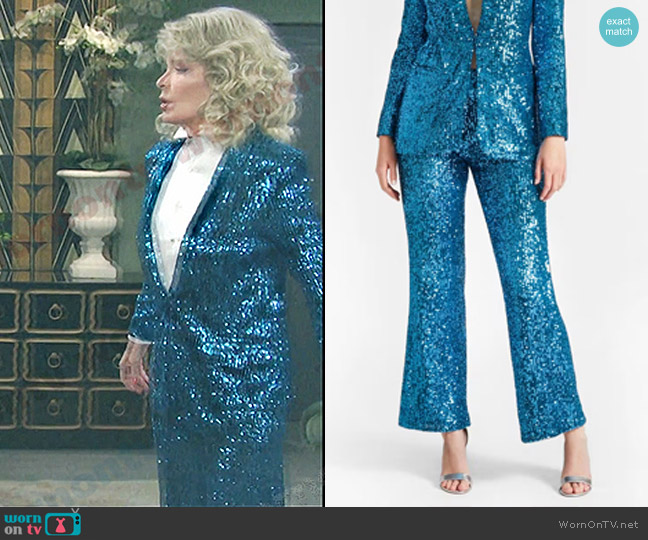 One33 Social The Starling Sequin Pants worn by Charlemagne (Deidre Hall) on Days of our Lives