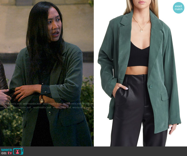 Open Edit Unstructured Blazer worn by Ellen (Tien Tran) on How I Met Your Father