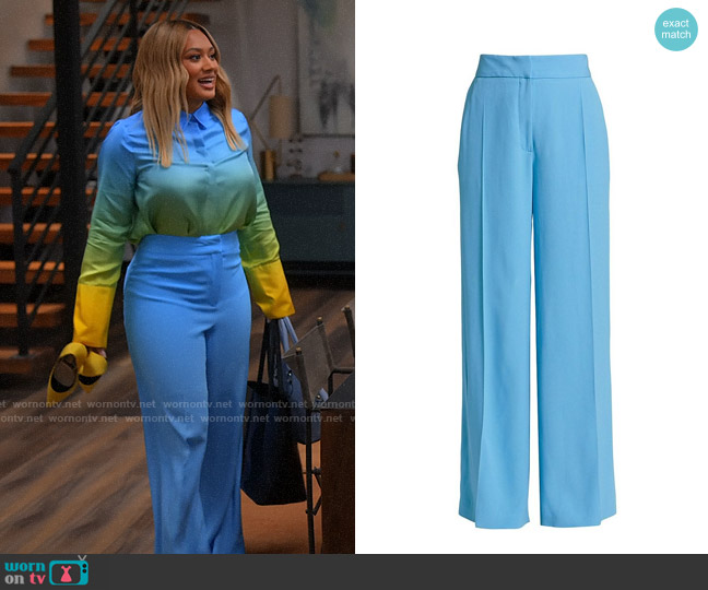 WornOnTV: Fatima’s blue and yellow ombre blouse on Tyler Perrys Sistas ...