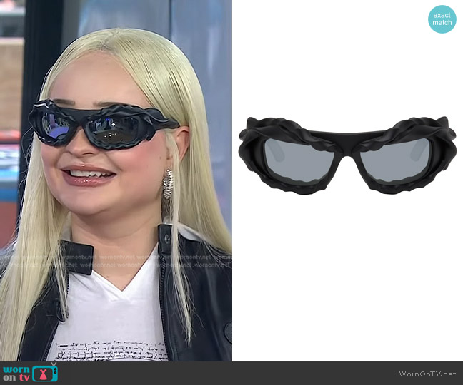 Ottolinger Twisted Sunglasses worn by Kim Petras on Today