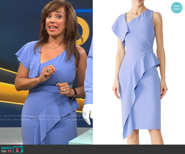 Parker Shara Dress worn by Michelle Miller on CBS Mornings