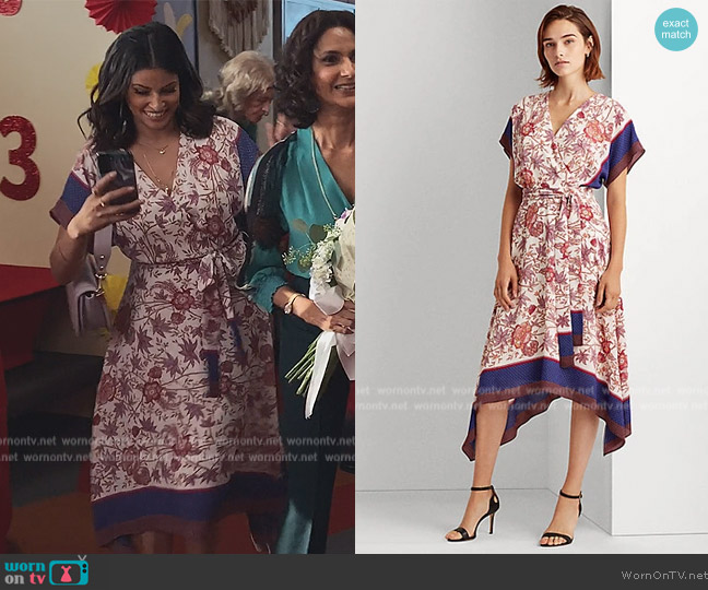 Ralph Lauren Fit and Flare Dress worn by Kamala (Richa Moorjani) on Never Have I Ever