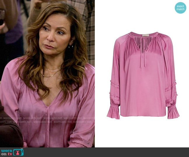 Ramy Brook Maty Top worn by Raquel (Constance Marie) on How I Met Your Father