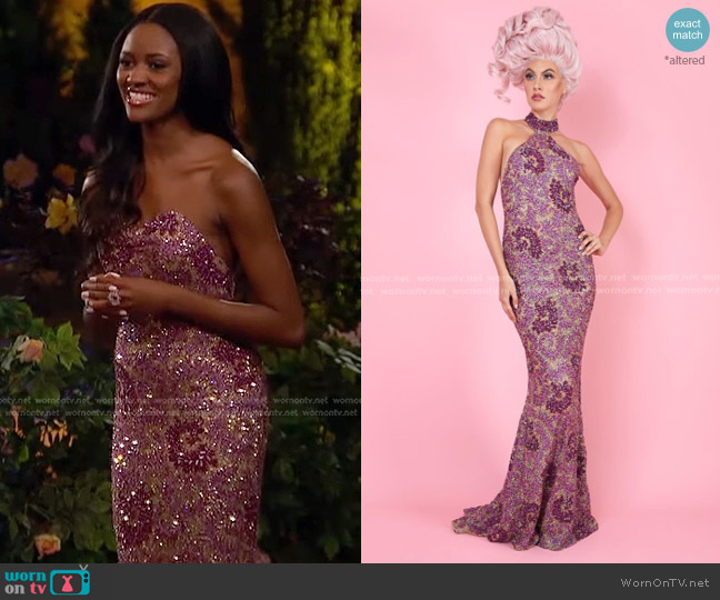 WornOnTV: Charity’s pink beaded embellished gown on The Bachelorette ...