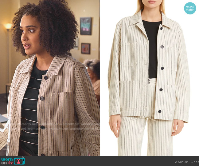 WornOnTV: Fabiola’s striped jacket on Never Have I Ever | Lee Rodriguez ...