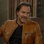 Ridge’s leather jacket on The Bold and the Beautiful