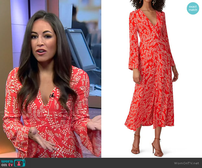 Rixo Sonja Dress worn by Kaylee Hartung on Today