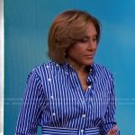 Robin’s blue striped shirt on Good Morning America