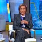 Robin’s dark grey pant suit on Good Morning America