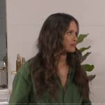 Rocsi Diaz’s green boiler jumpsuit on Good Morning America