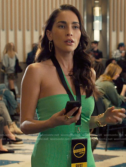 WornOnTV Ruby s Green Halter Dress On Based On A True Story 