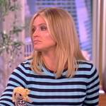 Sara’s blue stripe sweater on The View