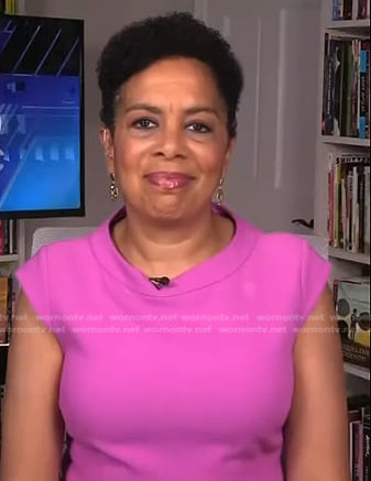 Sharon Epperson's pink cap sleeve dres on NBC News Daily