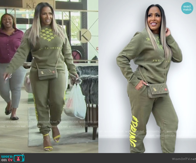 She by Sheree All Star Crew Sweatshirt worn by Sheree Whitefield on The Real Housewives of Atlanta