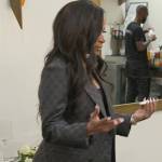 Sheree’s black GG logo print blazer on The Real Housewives of Atlanta