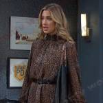 Sloan’s leopard mini dress on Days of our Lives