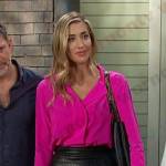 Sloan’s hot pink blouse on Days of our Lives