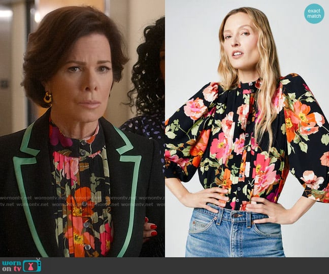 Smythe Frontier Blouse worn by Margaret Wright (Marcia Gay Harden) on So Help Me Todd