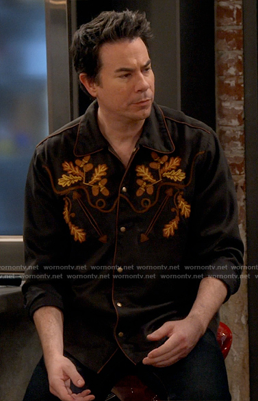 Spencer's embroidered shirt on iCarly