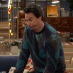 Spencer’s blue geometric print sweater on iCarly