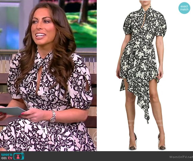WornOnTV: Alyssa’s floral print twist neck dress on The View | Alyssa ...