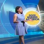 Stephanie’s blue tie waist dress on Good Morning America