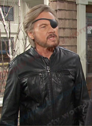 Steve’s black leather jacket on Days of our Lives