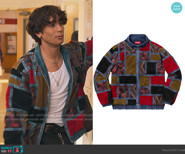 WornOnTV: Ethan's patchwork denim jacket on Never Have I Ever