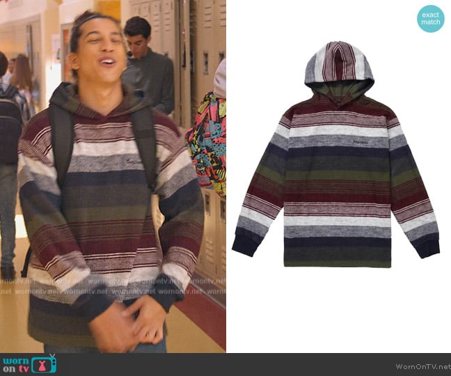 Supreme Knit Stripe Hooded worn by Benjamin Norris (Benjamin Norris) on Never Have I Ever