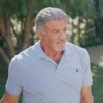 Sylvester Stallone’s blue polo on The Family Stallone