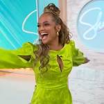 Tammy Townsend’s lime floral cutout mini dress on Sherri