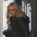 Tamra’s black leather moto jacket on The Real Housewives of Orange County