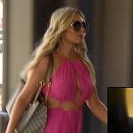 Tamra’s pink cutout dress on The Real Housewives of Orange County