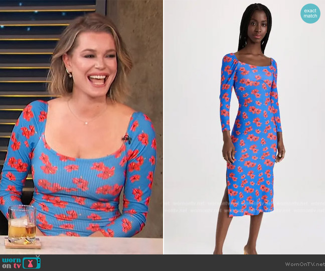 The Lulo Project St. Tropez Dress worn by Rebecca Romijn on Access Hollywood