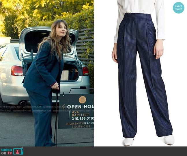 Theory Pleat Trouser worn by Ava Bartlett (Kaley Cuoco) on Based on a True Story