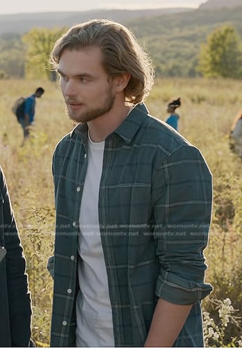 TJ’s grey plaid shirt on Manifest