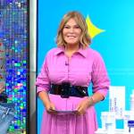 Tory Johnson’s pink shirtdress on Good Morning America