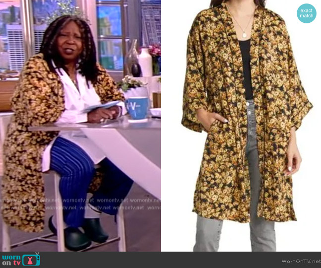 Treasure and Bond Floral Duster worn by Whoopi Goldberg on The View