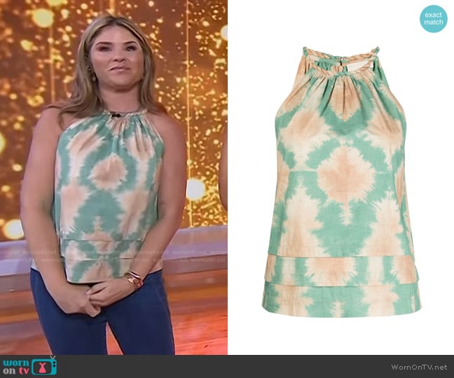 Ulla Johnson Wilda Top worn by Jenna Bush Hager on Today