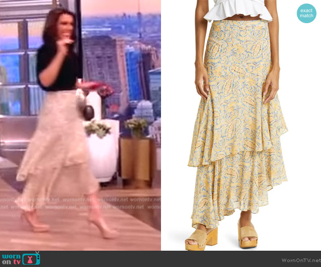 Veronica Beard Kaneli Skirt worn by Alyssa Farah Griffin on The View