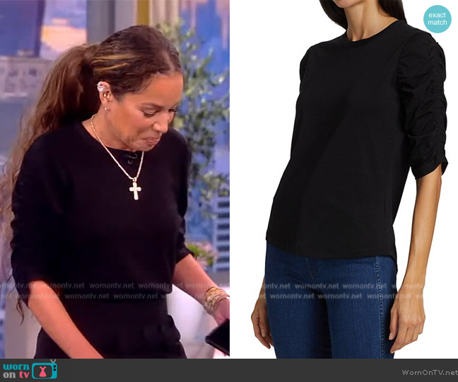 Veronica Beard Waldorf Tee worn by Sunny Hostin on The View