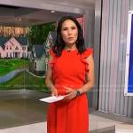 Vicky’s red ruffle jumpsuit on NBC News Daily