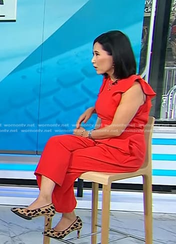 Vicky's ref ruffle jumpsuit on Today