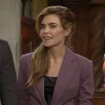 Victoria’s purple suit on The Young and the Restless