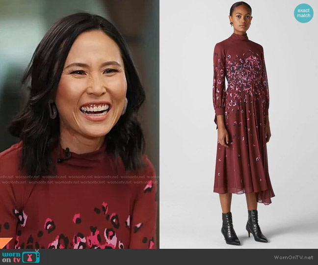 WornOnTV: Vicky’s red leopard print dress on Today | Vicky Nguyen ...