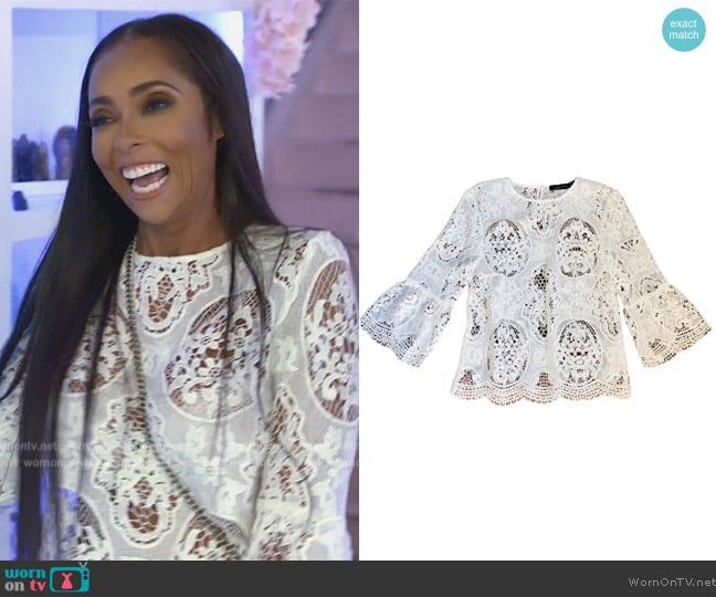 Zara Lace Blouse worn by Courtney on The Real Housewives of Atlanta